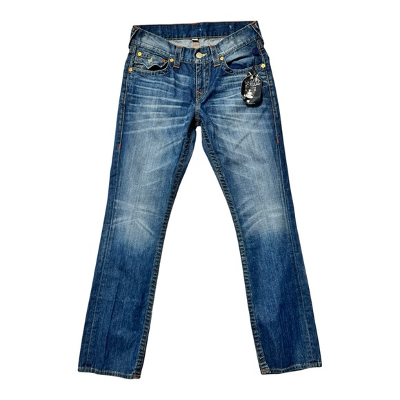 True Religion Other - NWT True Religion Men’s 30 Blue Straight Jeans Flap pockets Y2K Street Hip Hop